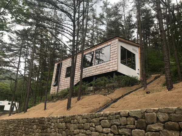 전주 ‘학산숲속시집도서관’. /건축사사무소 채담 전주 ‘학산숲속시집도서관’. /건축사사무소 채담