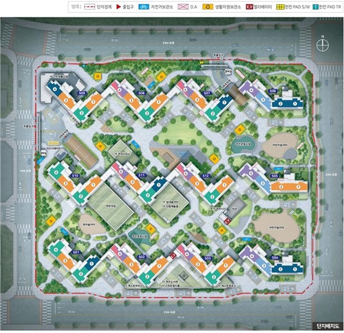 수원당수 A5 단지배치도