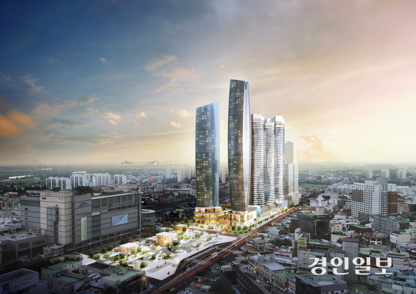 평택역 주변 평택1구역 재개발 사업 조감도. /BT승원개발 제공