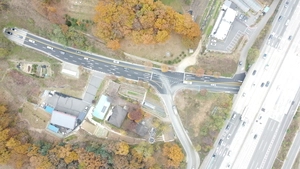 여수곡터널~유림1교차로 시청방향 2개로 확장