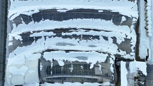 [포토] 폭설에  붕괴된 화훼단지 비닐하우스