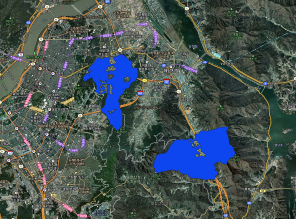 하남시 기업이전부지 관련 지역 토지거래허가구역 해제 도면. 2024.12.10 /경기도 제공
