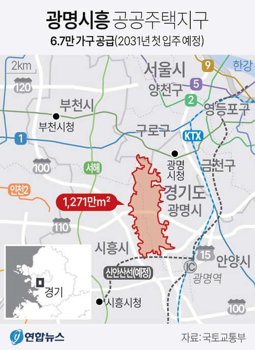 광명시흥지구 관련 그래픽