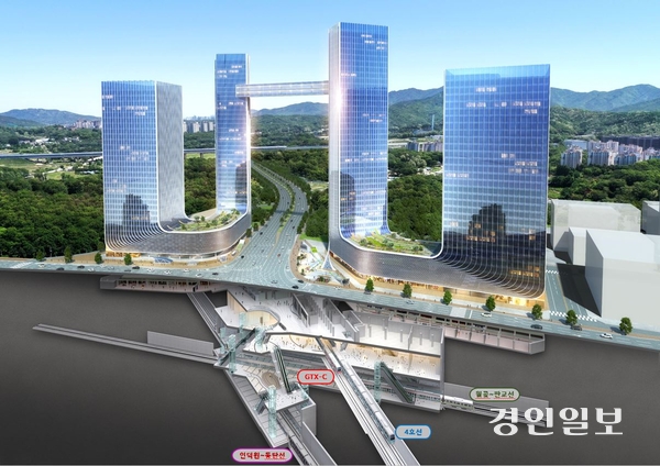 인덕원 주변 개발사업 조감도 /안양시 제공