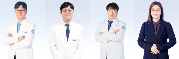 분당서울대병원 소아청소년과 김헌민·조재소 교수, 디지털헬스케어연구사업부 이호영 부장·유수영 교수(사진 왼쪽부터). /분당서울대병원 제공