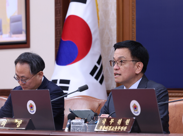 최상목 대통령 권한대행 부총리 겸 기획재정부 장관이 14일 정부서울청사에서 국무회의를 하고 있다. 2025.1.14 /연합뉴스