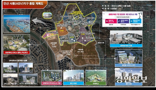 안산ASV지구 종합계획도./경기도 제공