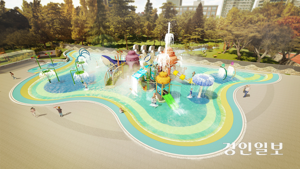 김포시 걸포중앙공원 야외 물놀이장 조감도. /김포시 제공