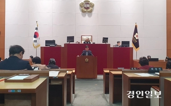 지난해 12월 열렸던 성남시의회 정례회 본회의 모습. /경인일보DB