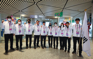 “종합 2위 지켜라” 동계 아시안게임 선수단 하얼빈 입성