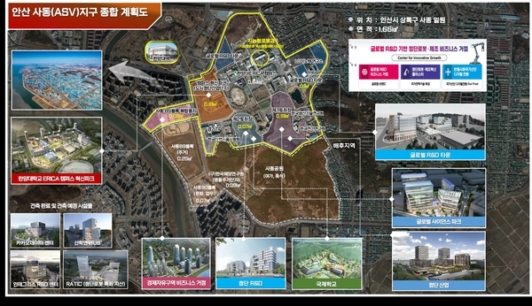 안산ASV지구 종합계획도. /안산시 제공