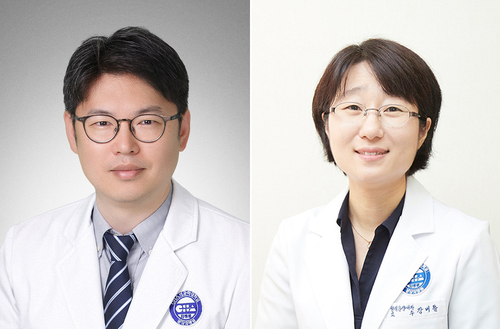 분당 차병원 암센터 전홍재·강버들 교수. /분당차병원 제공