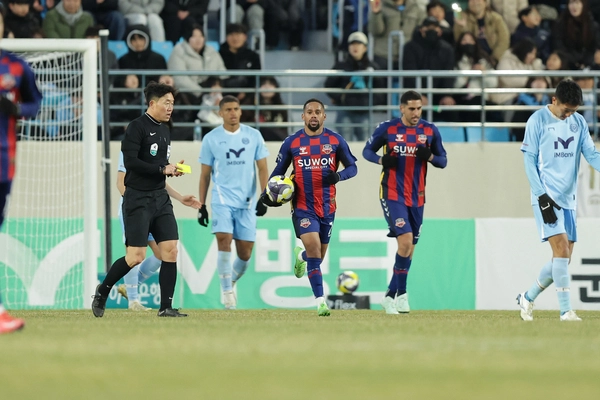 22일 대구iM뱅크PARK에서 열린 수원FC와 대구FC의 경기에서 안데르손이 득점에 성공했다. 2025.2.22 /한국프로축구연맹 제공