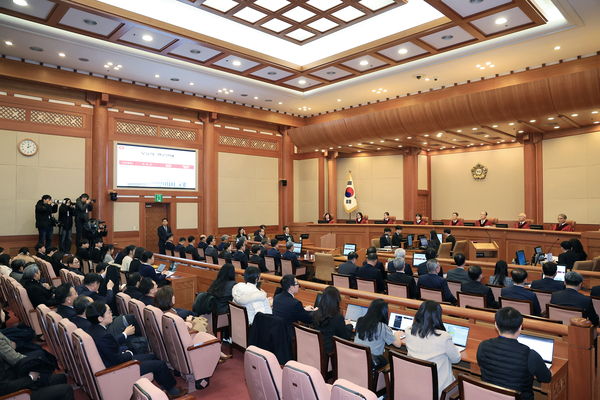 25일 서울 종로구 헌법재판소에서 윤석열 대통령의 탄핵 심판 11차 변론이 열리고 있다. 2525.2.25 /연합뉴스
