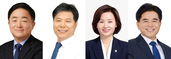 더불어민주당 (왼쪽부터)강득구, 서영석, 이수진, 이병진 의원.