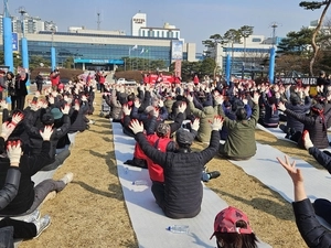 [포토] 평택 종합장사시설 예비후보지 인근, 평택·안성 주민들 설치 반대 집회
