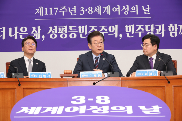더불어민주당 이재명 대표가 7일 서울 여의도 국회에서 열린 최고위원회의에서 발언하고 있다. 2025.3.7 /연합뉴스