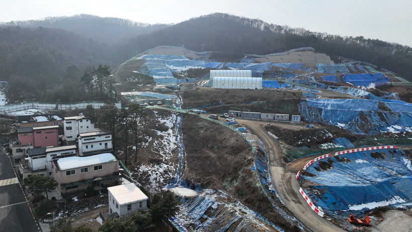 용인 고기동 노인복지주택 공사현장 차량 운행, 다시 제한