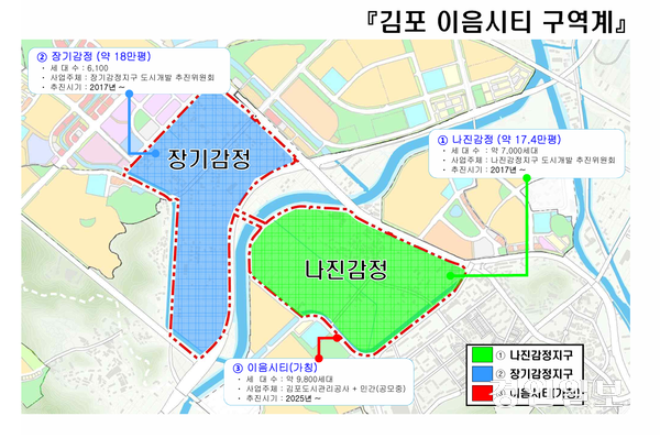 김포 이음시티 도시개발사업(가칭) 구역. /김포 나진·감정지구 도시개발사업 추진위원회 제공