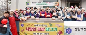 생활개선 광주시연합회, 복지 사각지대 200가정에 김치 나눔