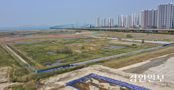 송도국제도시 8공구 동편에서 바라본 6·8공구 일대 모습. /경인일보DB
