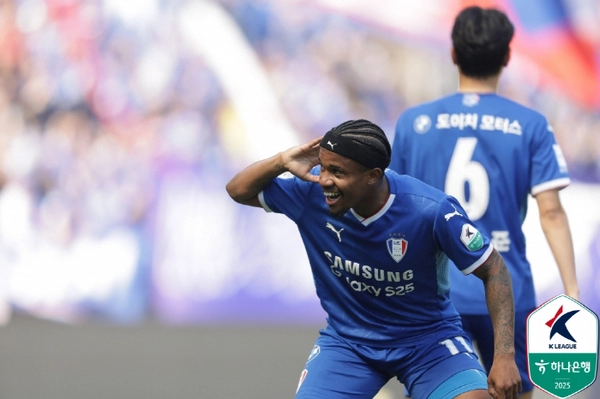수원 삼성, 경남 4-0 대파. 2025.4.6 /한국프로축구연맹