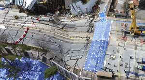 신안산선 광명 붕괴 현장 ‘실종자 수색’ 나흘째 지속