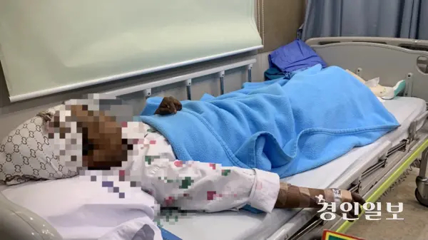 지난 7일 오후 8시께 서울의 한 병원에 아미노(38)씨가 입원해 치료를 받고 있다. 2025.4.7 /유혜연기자 pi@kyeongin.com
