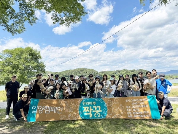 경기도는 반려동물 입양 활성화를 위해 유기 반려동물과 연을 맺는 ‘반려마루 짝꿍’ 프로그램을 운영하고 있다. /경기도 제공