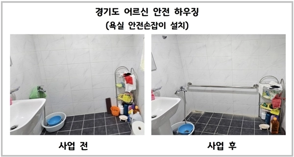 경기도 어르신 안전 하우징 전후 사진. /경기도 제공