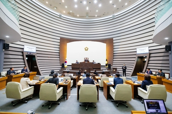지난달 29일 제316회 광주시의회 임시회가 일주일간의 일정을 마치고 폐회됐다. /광주시의회 제공