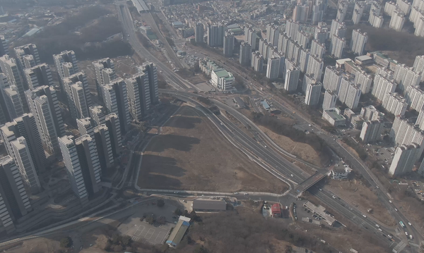 경기 동북부 공공의료원 설립 부지에, 경관개선을 위한 대규모 초화단지를 조성한다.2025.5.1 /남양주시 제공