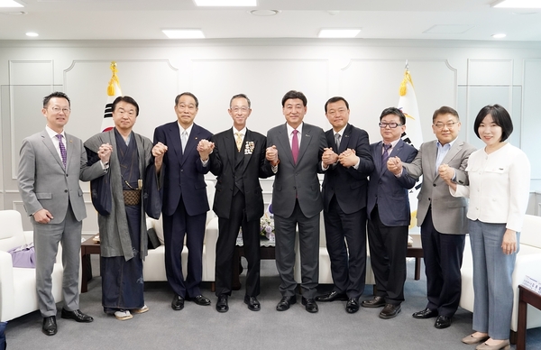 일본 교토시 의원연맹 관계자들이 7일 광주시를 찾았다. /광주시 제공