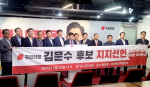 경기도 전직 시장군수들 김문수 지지 선언