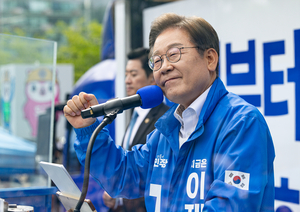 이재명, 주말 유세 ‘경기 남부’ 공략… 안보·상법 개정·재생에너지 전환 약속