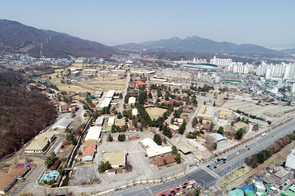 경제자유구역 지정이 추진 중인 의정부시 캠프 레드클라우드(CRC) 전경. /의정부시 제공