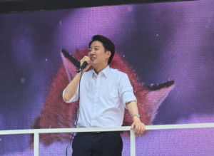 IT社 모인 판교 찾은 이준석, “첫 이공계 출신 대통령” 포부