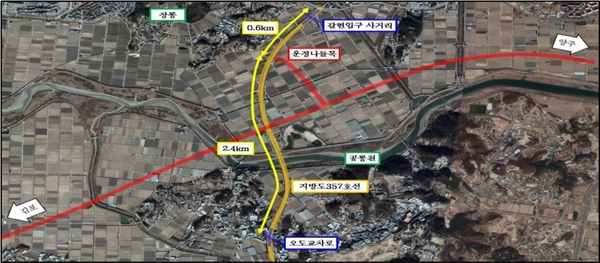 수도권 제2순환고속도로 김포~파주 구간의 운정IC 당초 계획안. /운정신도시연합회 제공