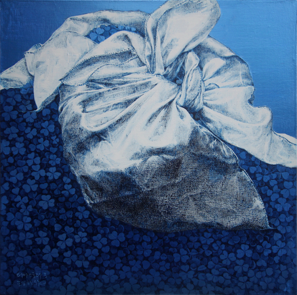 정평한 作 디아스포라3, 2025, 캔버스에 아크릴, 45x45cm /도든아트하우스 제공