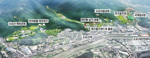 동두천시의 소요산확대개발사업 조감도. /동두천시 제공