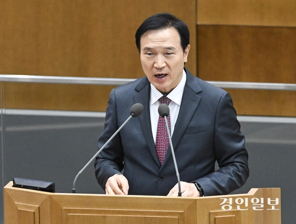 10일 오전 경기도의회 본회의장에서 제384회 정례회 제1차 본회의가 열리고 있다. 2025.6.10 /이지훈기자 jhlee@kyeongin.com