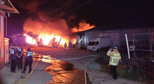 화재 현장./ 경기도소방재난본부 제공