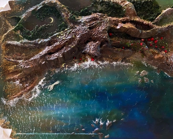 강민설 作 Shard of Gaia-첨벙, 2025, 100.0x83cm /도든아트하우스 제공