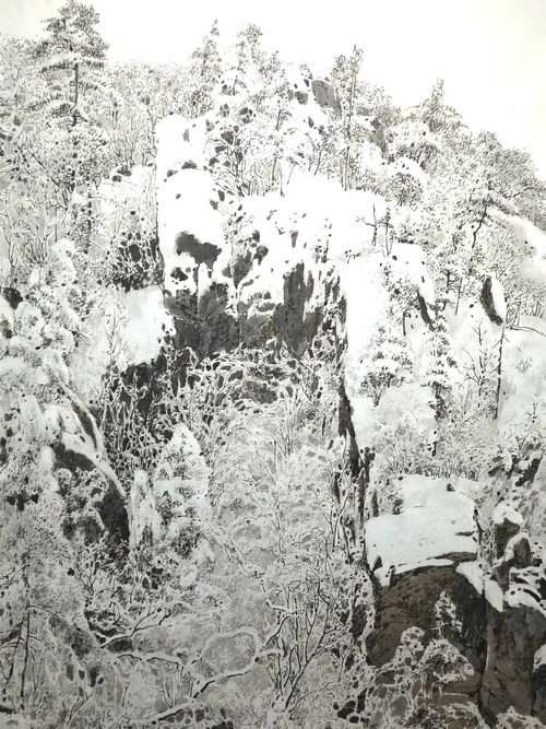 나웅채 作 동경, 한지에 수묵담채, 117cmx75cm /도든아트하우스 제공
