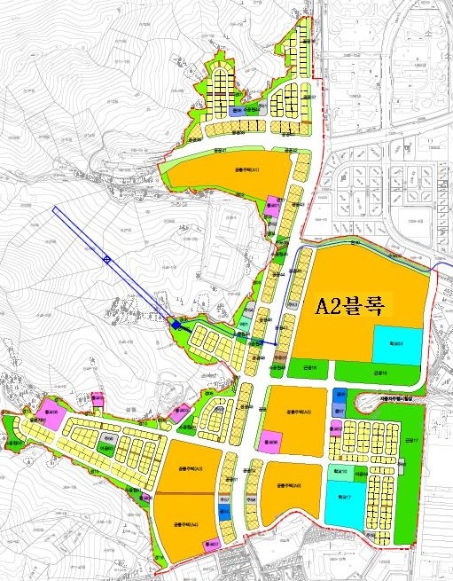 광명시 구름산지구 토지이용계획도. /광명시 제공