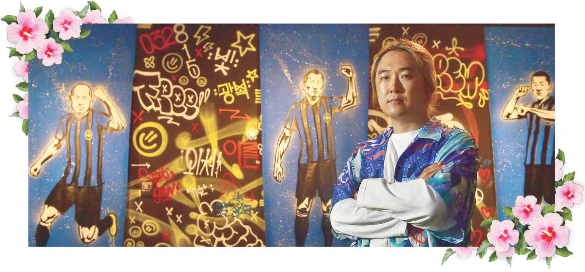 국내 그래피티(graffiti) 장르 1세대 작가로 활동 중인 레오다브(LEODAV) 작가는 최근 인천도시역사관과 인천 출신 독립운동가 11명을 주제로 한 작가전을 열었다. 2013년부터 일제에 맞서 싸운 독립운동가를 매달 한 명씩 정해 작품으로 알리고 있는 레오다브 작가는 “독립운동가들의 사진이나 글귀가 적힌 티셔츠나 굿즈를 일상에서 자연스럽게 착용하면서 우리 역사 속 영웅들을 기억하는 문화가 만들어졌으면 좋겠다”고 했다. 사진/조재현기자 jhc@kyeongin.com /클립아트코리아