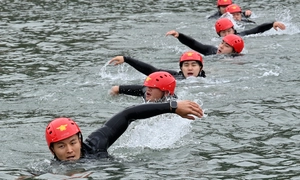 [포토] 부평소방서 대원들 열띤 훈련