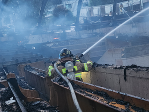 [영상+] 구리 새음교회 화재 진압… 현재까지 인명피해는 없어