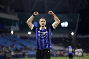 K리그2 인천, 충남아산에 2-1 승리… 무고사 결승골