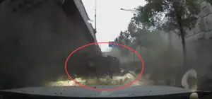 [영상+] 9초 만에 와르르… 순식간에 무너진 오산 옹벽